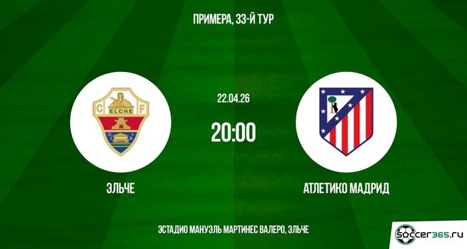 Превью Эльче  Атлетико М 22042026